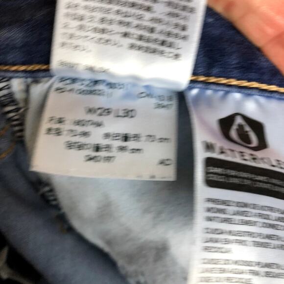 Levi's 720 Light Wash High Rise Super Skinny Aesthetic Distressed Denim 29 x 30 - Picture 7 of 8